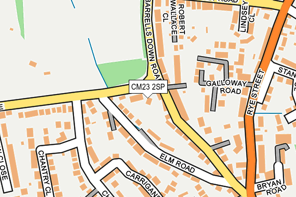 CM23 2SP map - OS OpenMap – Local (Ordnance Survey)