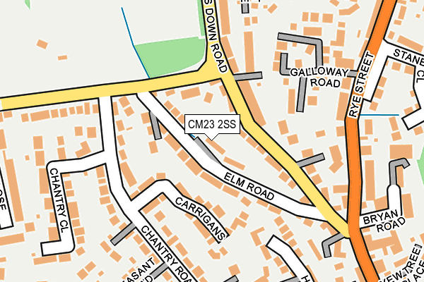 CM23 2SS map - OS OpenMap – Local (Ordnance Survey)