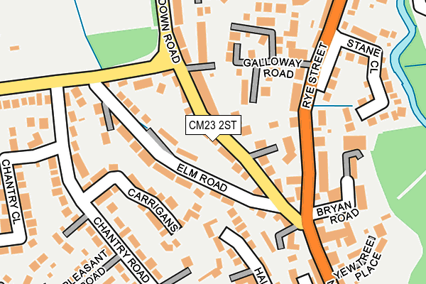 CM23 2ST map - OS OpenMap – Local (Ordnance Survey)