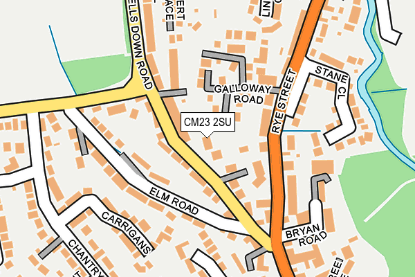 CM23 2SU map - OS OpenMap – Local (Ordnance Survey)