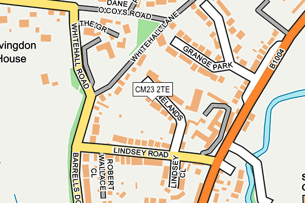 CM23 2TE map - OS OpenMap – Local (Ordnance Survey)