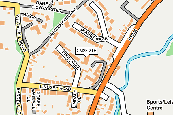 CM23 2TF map - OS OpenMap – Local (Ordnance Survey)