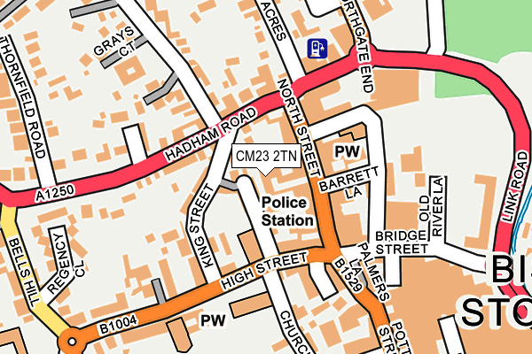 CM23 2TN map - OS OpenMap – Local (Ordnance Survey)