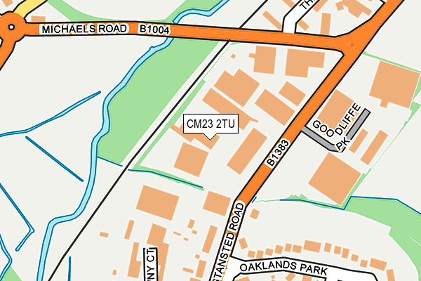 CM23 2TU map - OS OpenMap – Local (Ordnance Survey)