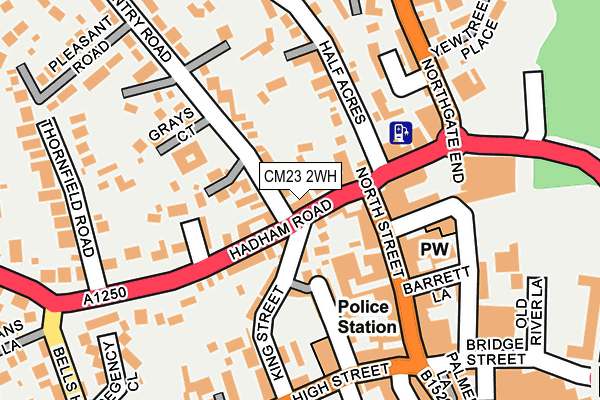 CM23 2WH map - OS OpenMap – Local (Ordnance Survey)