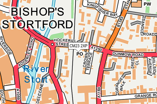 CM23 2XP map - OS OpenMap – Local (Ordnance Survey)