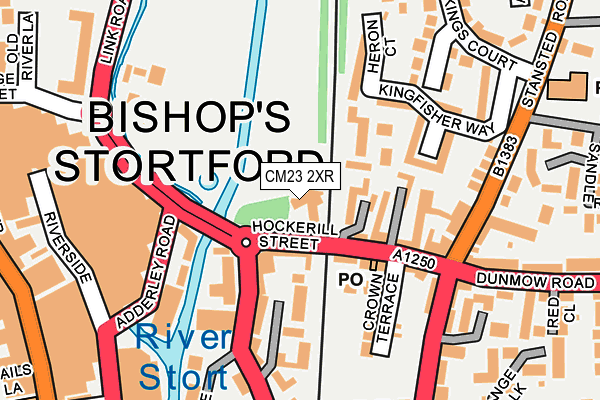 CM23 2XR map - OS OpenMap – Local (Ordnance Survey)