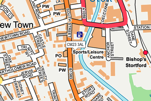 CM23 3AL map - OS OpenMap – Local (Ordnance Survey)