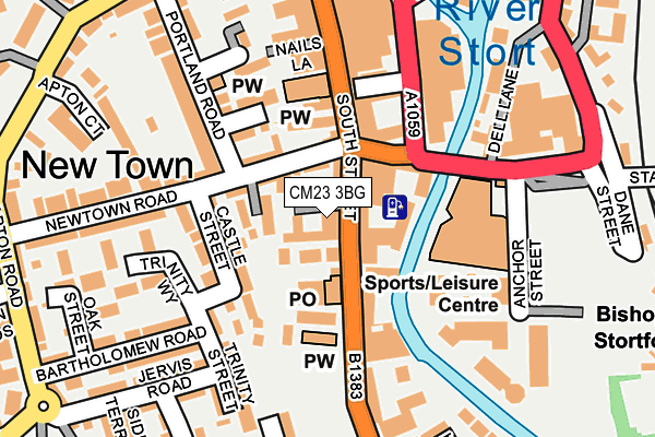 CM23 3BG map - OS OpenMap – Local (Ordnance Survey)