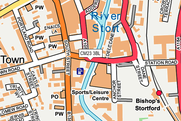 CM23 3BL map - OS OpenMap – Local (Ordnance Survey)