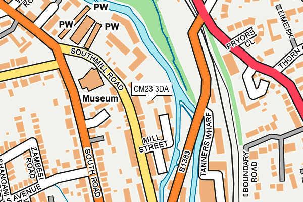 CM23 3DA map - OS OpenMap – Local (Ordnance Survey)