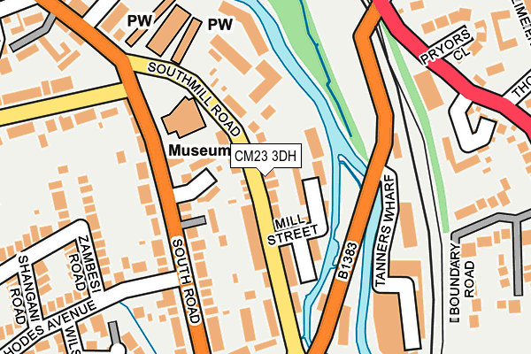 CM23 3DH map - OS OpenMap – Local (Ordnance Survey)