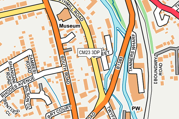 CM23 3DP map - OS OpenMap – Local (Ordnance Survey)