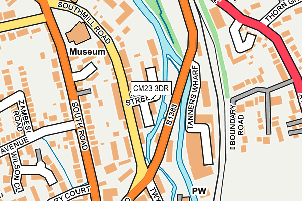 CM23 3DR map - OS OpenMap – Local (Ordnance Survey)