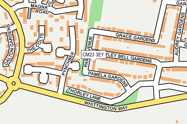 CM23 3EY map - OS OpenMap – Local (Ordnance Survey)