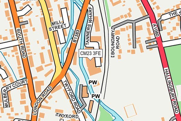 CM23 3FE map - OS OpenMap – Local (Ordnance Survey)
