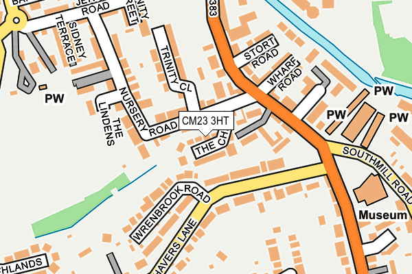 CM23 3HT map - OS OpenMap – Local (Ordnance Survey)