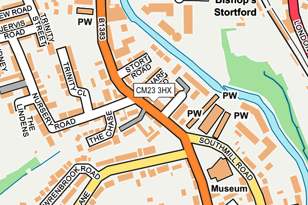 CM23 3HX map - OS OpenMap – Local (Ordnance Survey)