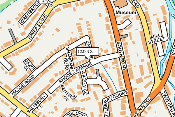 CM23 3JL map - OS OpenMap – Local (Ordnance Survey)