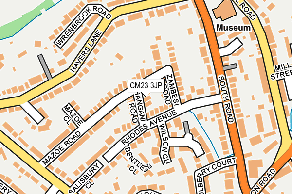 CM23 3JP map - OS OpenMap – Local (Ordnance Survey)