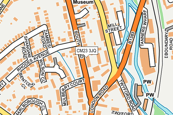 CM23 3JQ map - OS OpenMap – Local (Ordnance Survey)