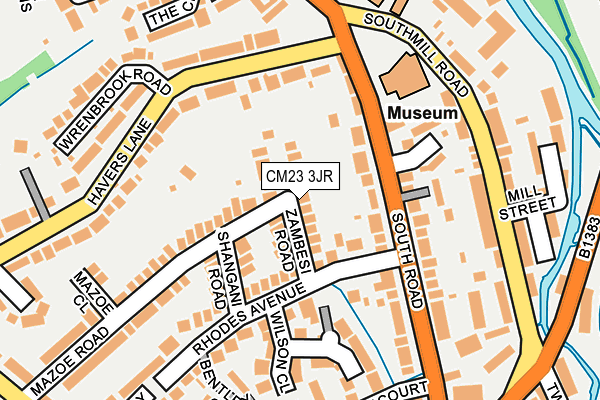 CM23 3JR map - OS OpenMap – Local (Ordnance Survey)