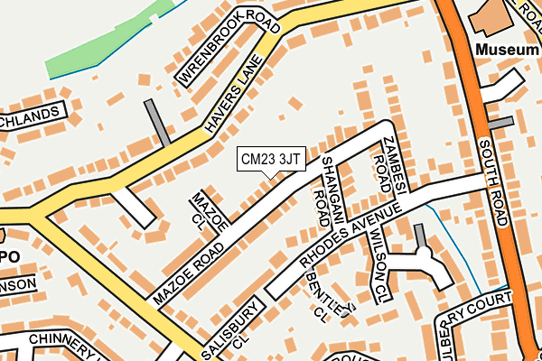 CM23 3JT map - OS OpenMap – Local (Ordnance Survey)