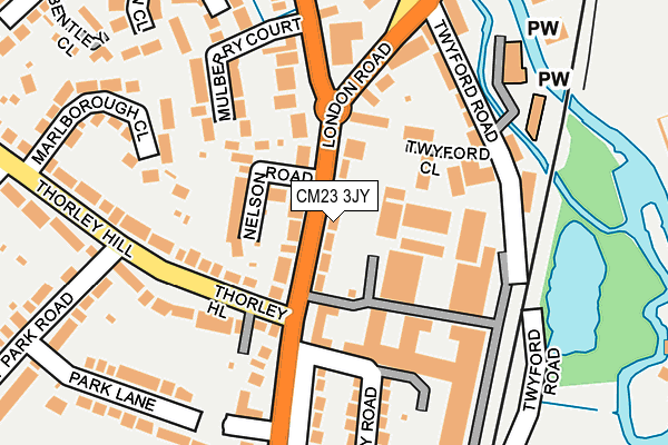 CM23 3JY map - OS OpenMap – Local (Ordnance Survey)
