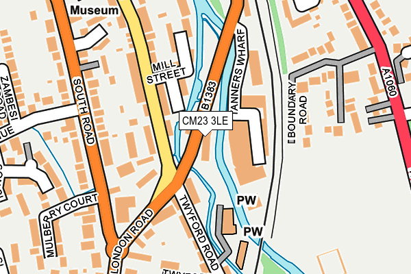 CM23 3LE map - OS OpenMap – Local (Ordnance Survey)