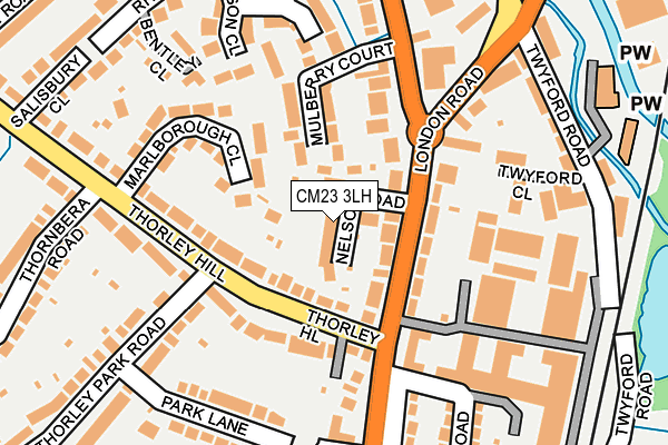 CM23 3LH map - OS OpenMap – Local (Ordnance Survey)