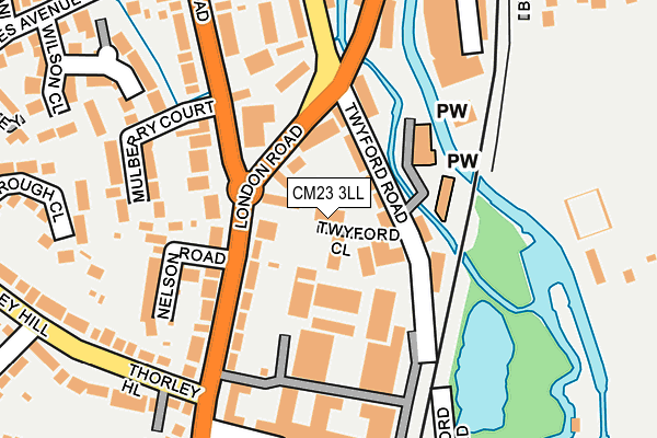 CM23 3LL map - OS OpenMap – Local (Ordnance Survey)