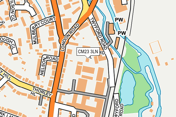 CM23 3LN map - OS OpenMap – Local (Ordnance Survey)