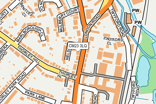 CM23 3LQ map - OS OpenMap – Local (Ordnance Survey)