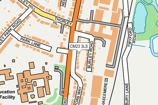 CM23 3LS map - OS OpenMap – Local (Ordnance Survey)