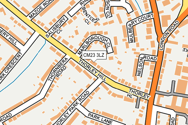 CM23 3LZ map - OS OpenMap – Local (Ordnance Survey)