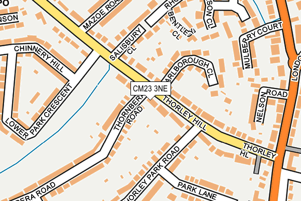 CM23 3NE map - OS OpenMap – Local (Ordnance Survey)