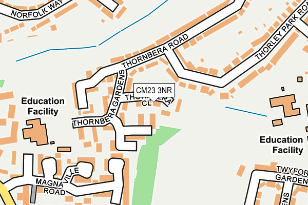 CM23 3NR map - OS OpenMap – Local (Ordnance Survey)