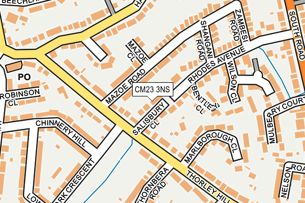 CM23 3NS map - OS OpenMap – Local (Ordnance Survey)