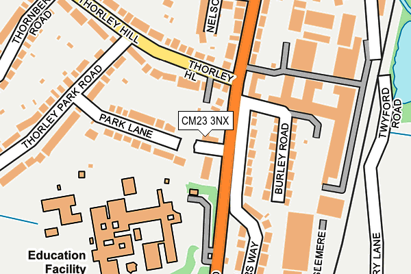 CM23 3NX map - OS OpenMap – Local (Ordnance Survey)
