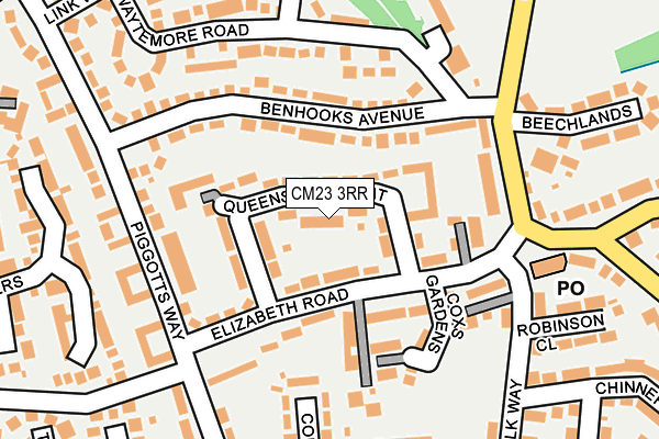 CM23 3RR map - OS OpenMap – Local (Ordnance Survey)