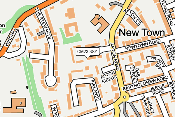 CM23 3SY map - OS OpenMap – Local (Ordnance Survey)