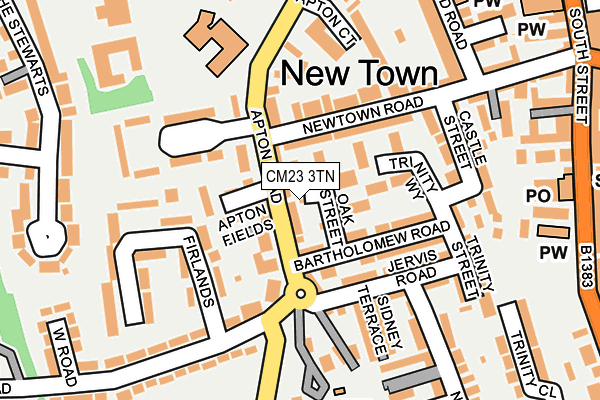 CM23 3TN map - OS OpenMap – Local (Ordnance Survey)