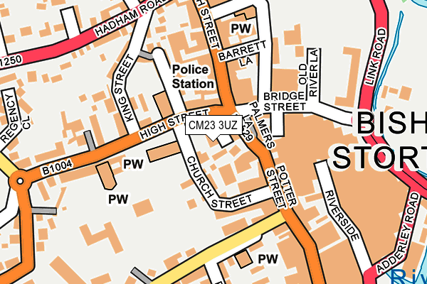 CM23 3UZ map - OS OpenMap – Local (Ordnance Survey)