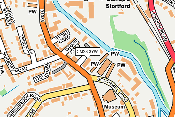 CM23 3YW map - OS OpenMap – Local (Ordnance Survey)