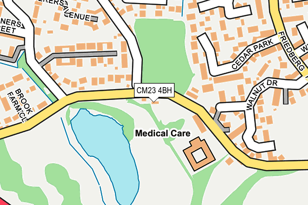 CM23 4BH map - OS OpenMap – Local (Ordnance Survey)
