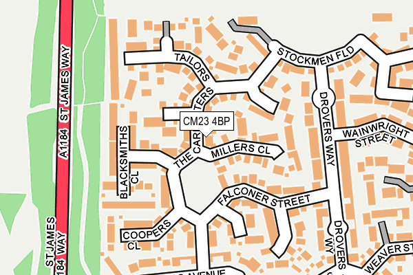 CM23 4BP map - OS OpenMap – Local (Ordnance Survey)