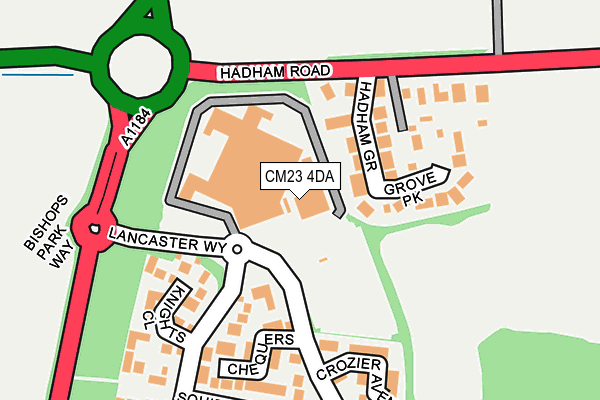 CM23 4DA map - OS OpenMap – Local (Ordnance Survey)