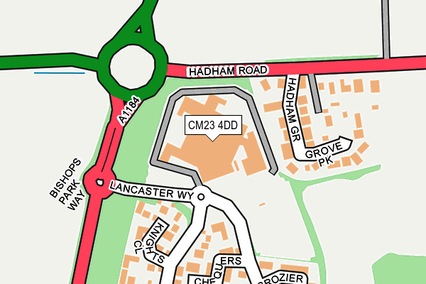 CM23 4DD map - OS OpenMap – Local (Ordnance Survey)