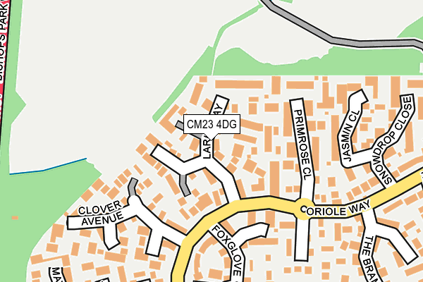 CM23 4DG map - OS OpenMap – Local (Ordnance Survey)