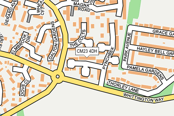 CM23 4DH map - OS OpenMap – Local (Ordnance Survey)